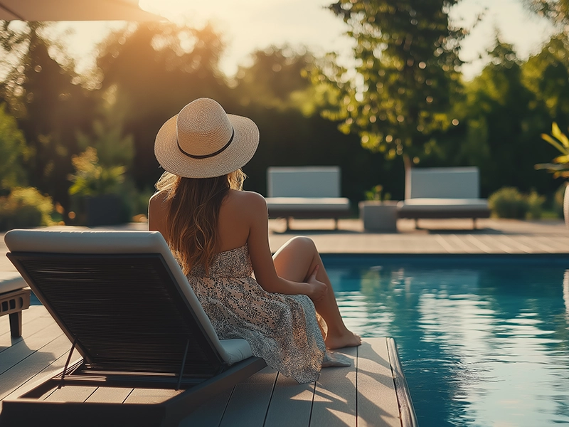 Leisure pool and deck area at Rishabraj Kora Kendra Borivali West