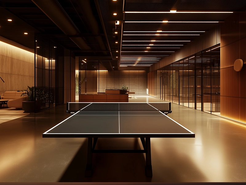 Indoor games zone at Rishabraj Kora Kendra project